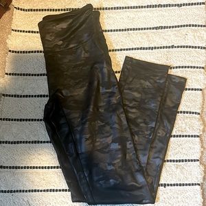 Never Worn: Black Camo Pattern Leggings